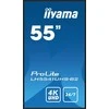Monitorius Samsung IIYAMA LH5541UHS-B2 55 colių 3840 x 2160 4K UHD IPS skydelis 1 Precent Haze Landscape ir Portretas režimas Garsiakalbiai 2x 10W VGA 3x HDMI 500cd/m2