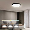 Lubinis šviestuvas IMMAX NEO LITE SEMPLICI SMART ceiling light 60cm 60W 4500 lm, with BEACON support, Wi-Fi, TUYA, juodas