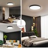 Lubinis šviestuvas IMMAX NEO LITE SEMPLICI SMART ceiling light 60cm 60W 4500 lm, with BEACON support, Wi-Fi, TUYA, juodas