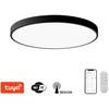 Lubinis šviestuvas IMMAX NEO LITE SEMPLICI SMART ceiling light 60cm 60W 4500 lm, with BEACON support, Wi-Fi, TUYA, juodas