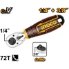 INGCO 1/4"+3/B" CrV Ratchet