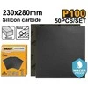 Ingco abrasive paper P100 230 x 280mm, 50 pcs