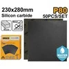 Ingco abrasive paper P80 230 x 280mm, 50 pcs