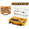 Grąžtas Ingco AKMG4208 Drill accessories set 420pcs