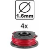 Ingco ALS1602 Mower string set of 4, round, 1,6mm