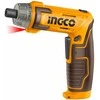 Ingco CSDLI0802 AKU screwdriver with integrated battery + set of accessories