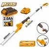 Ingco CPHT2016012 Accu Hedge Trimmer Swivel, incl. battery and charger