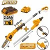 Ingco CPTS201681 AKU AKU Pruning Lopper and Accu Hedge Trimmer incl. battery and charger