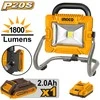 Ingco CWLI20258 cordless spotlight incl. battery and charger