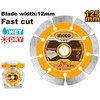 Ingco DMD011251 Cutting wheel, diamond, dry cutting 125 x 1 mm