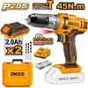 Ingco CIDLI201452E AKU drilling screwdriver with impact driver incl. 2pcs battery and charger