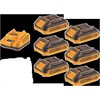 Ingco FBCLI2062 Set charger + 6pcs batteries 2,0A for Li-ion battery 20V