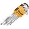 Ingco HHK13091 Torx wrench CrV T10-T50 9pcs KLC