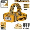 Ingco HHL013AAA8 LED headlamp for 3x AAA, 3xclip