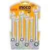 Ingco HKSPAR1062 Double ended and flat wrench, set of 6, CrV