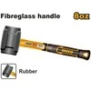 Ingco HRUH8808 Hammer 220g rubber juodas fibreglass