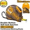 Ingco HSMT08031E Self-Locking tape measure 3mx16mm