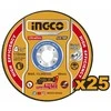 Ingco MCD11011525 metalo pjovimo diskas 115 x 1,2 x 22,2 mm, 25 vnt. rinkinys