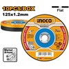 Ingco MCD121255 Metalo pjovimo diskas 125 x 1,2 mm, 10 vnt. rinkinys