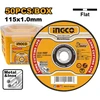 Ingco metal cutting wheel 115 x 1 mm, set of 50