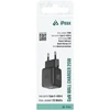 iPEAX GaN 20 W sieninis įkroviklis (USB-C + USB-A), juodas