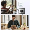 iPEAX GaN sieninis įkroviklis 25 W (USB-C + USB-A), Juodas