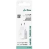 iPEAX GaN 20 W sieninis įkroviklis (USB-C + USB-A), baltas