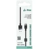 iPEAX USB-A į „Lightning“ audinio kabelis, 1 m, USB 2.0, juodas