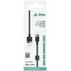 iPEAX USB-A to USB-C Fabric Cable, 1.5 m, USB 2.0, Juodas