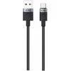 iPEAX USB-A to USB-C Fabric Cable, 1.5 m, USB 2.0, Juodas