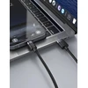 iPEAX USB-A į USB-C audinio kabelis, 1 m, USB 2.0, juodas