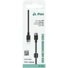 iPEAX TEXTILE CABLE USB-C / LIGHTNING 1.5M, USB 2.0 Juodas