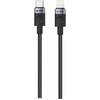 iPEAX TEXTILE CABLE USB-C / LIGHTNING 1M, USB 2.0 Juodas