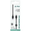 iPEAX TEXTILE CABLE USB-C / LIGHTNING 1M, USB 2.0 Juodas