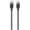 iPEAX TEXTILE CABLE USB-C / USB-C 1M, USB 2.0 Juodas