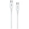 iPEAX TPU USB-C į USB-C kabelis, 1.5 m, 5 A, 100 W, Baltas