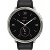 Išmanusis laikrodis - Amazfit Active 2, Sidabrinės spalvos korpusas su juodos spalvos odiniu diželiu