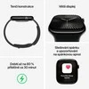 Išmanusis laikrodis „Apple Watch Series 10 GPS + Cellular“, 46 mm natūralaus titano korpusas su akmens pilkos spalvos sportiniu dirželiu – S/M