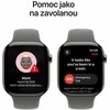 Išmanusis laikrodis „Apple Watch Series 10 GPS + Cellular“, 46 mm natūralaus titano korpusas su akmens pilkos spalvos sportiniu dirželiu – S/M