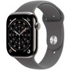 Išmanusis laikrodis Apple Watch series 11 gps + cellular, koperta 46 mm su tytanu w kolorze naturalnym, dirželis sportowy w kolorze górskiej szarości - dydis m/l