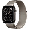 Išmanusis laikrodis Apple Watch 11 GPS + Cellular 46mm Natural Titanium Milanese Loop S/M Pilka (MFCY4MP/A)