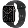 Išmanusis laikrodis Apple Watch series 11 gps + cellular, koperta 42 mm su tytanu w kolorze łupku, dirželis sportowy (juodos spalvos) - dydis m/l