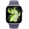 Išmanusis laikrodis Apple Watch series 11 gps+cellular koperta 46 mm su aliuminio sidabro spalvos, dirželis sportowy w kolorze mlecznego fioletu - dydis m/l