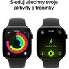 Išmanusis laikrodis „Apple Watch Series 11 GPS + Cellular“, 46 mm, juodos spalvos aliuminio korpusas | Juodas sportinis dirželis – S/M