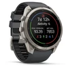 Išmanusis laikrodis Garmin fenix 9 Pro – 51mm, Titanium with Graphite/Juodas Silicone Band
