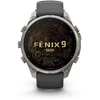 Išmanusis laikrodis Garmin fenix 9 Pro – inReach, 47mm, Titanium with Graphite/Juodas Silicone Band