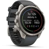 Išmanusis laikrodis Garmin fenix 9 Pro – inReach, 47mm, Titanium with Graphite/Juodas Silicone Band