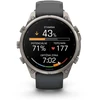 Išmanusis laikrodis Garmin fenix 9 Pro – 47mm, Titanium with Graphite/Juodas Silicone Band