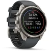 Išmanusis laikrodis Garmin fenix 9 Pro – 47mm, Titanium with Graphite/Juodas Silicone Band