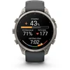 Išmanusis laikrodis Garmin fenix 9 Pro – inReach, 47mm, Titanium with Graphite/Juodas Silicone Band